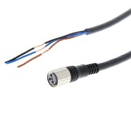 Gniazdo wtykowe M8 do czujnika, 3-biegunowe, kabel robota PVC, IP67, 10 m (XS3F-M321-310-R) - Omron