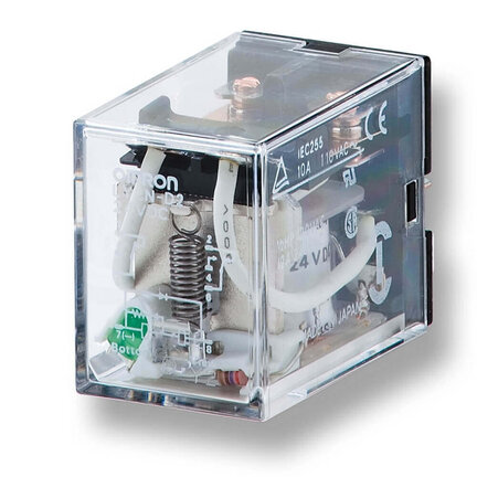 Przekaźnik, Wtyczka, DPDT, 10 A, wskaźnik LED, dioda, 48 VDC (LY2N-D2 48VDC) - Omron