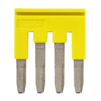 Listwa krótka do zacisków 2,5 mm2 pchających plus, 4-biegunowa, kolor żółty (XW5S-P2.5-4YL) - Omron