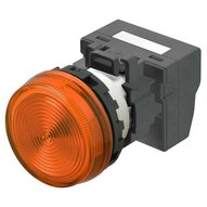 M22N Wskaźnik, plastikowy, płaski, pomarańczowy, 24 V, terminal pchający (M22N-BN-TOA-OC-P) - Omron