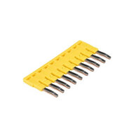 Listwa poprzeczna do zacisków śrubowych 2,5 mm2, 10-biegunowa, kolor żółty (XW5S-S2.5-10) - Omron
