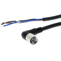 Gniazdo wtykowe M8 (żeńskie), 3-biegunowe, kabel robota PVC, IP67, 2 m (XS3F-M322-302-R) - Omron