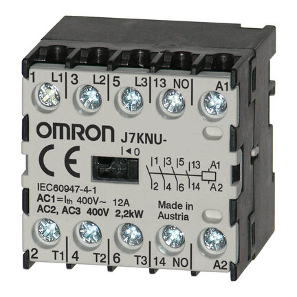 Mikrostyk, 4-biegunowy, 5 A/ 2,2 kW AC3 (12 A AC1), 48 VAC (J7KNU-05-4 48) - Omron