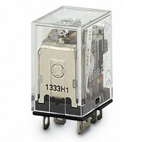 Przekaźnik, Wtyczka, 8-stykowy, DPDT, 10 A, wskaźnik LED, przycisk testowy (LY2I4N 24VDC) - Omron