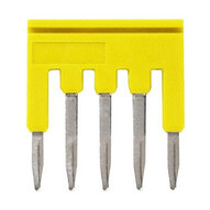 Listwa krótka do zacisków 1 mm2 pchających plus, 5 biegunów, kolor żółty (XW5S-P1.5-5YL) - Omron
