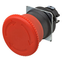 Wyłącznik awaryjny, niepodświetlany, średnica 40 mm, pchający/obrotowy, IP65 (A22NE-M-N) - Omron