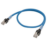Kabel krosowy Ethernet, F/UTP, kat. 6A, LSZH (niebieski), 10 m (XS6W-6LSZH8SS1000CM-B) - Omron