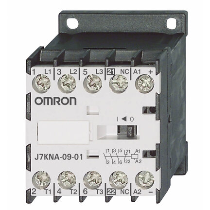 Mini stycznik, 3-biegunowy, 4 kW; 9 A AC3 (400 VAC) + 1 NC, 48 VAC (J7KNA-09-01 48) - Omron