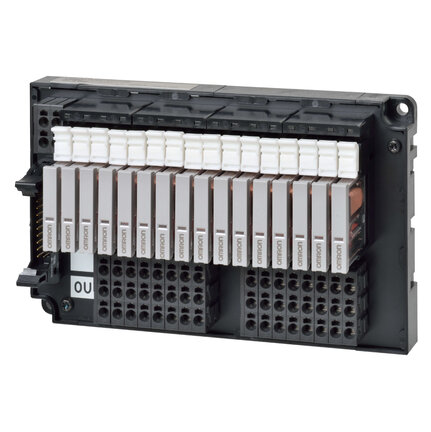 Terminal przekaźnikowy, wyjście PLC, 16 kanałów, PNP, zaciski pchające (G70V-SOC16P-1) - Omron
