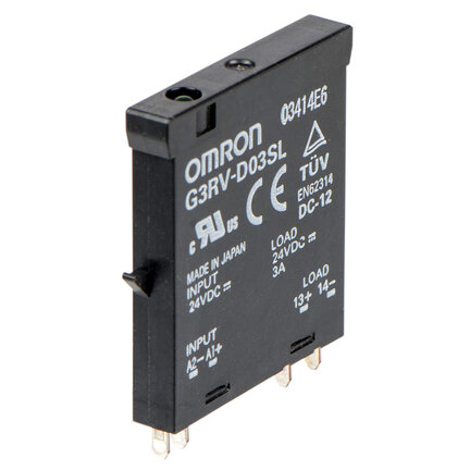 Przekaźnik półprzewodnikowy, Wtyczka, 5-pin, 3 A, 5 - 24 VDC (G3RV-D03SL 48VDC) - Omron