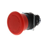 Wyłącznik awaryjny, niepodświetlany, średnica 40 mm, pchający/obrotowy, IP65 (A22E-M) - Omron