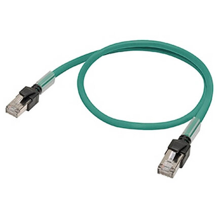 Kabel krosowy Ethernet, F/UTP, kat. 6A, LSZH (zielony), 20 m (XS6W-6LSZH8SS2000CM-G) - Omron
