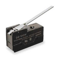 Wyłącznik podstawowy, dźwignia zawiasowa, 10 A, DPDT, zaciski lutowane (DZ-10GW-1A) - Omron