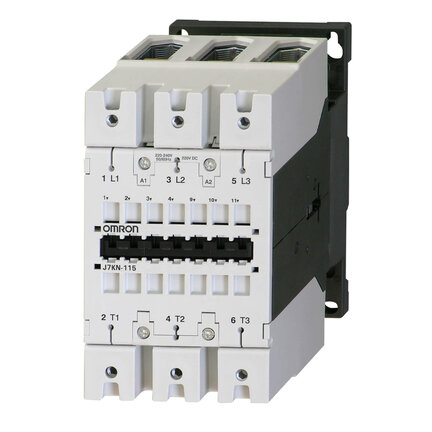 Stycznik, 3-biegunowy, 55 kW; 115 A AC3 (380-415 VAC), 110 VAC/DC (J7KN-115 110) - Omron