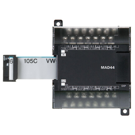 Moduł rozszerzeń I/O, 4 x wejścia analogowe i 4 x wyjścia analogowe (CP1W-MAD44) - Omron