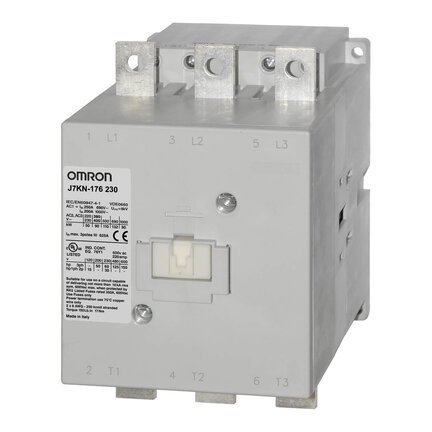 Stycznik, 3-biegunowy, 175 A/90 kW AC3 (250 A AC1), 24 VAC (J7KN-176 24) - Omron