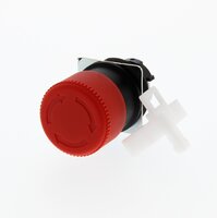 Wyłącznik awaryjny, niepodświetlany, śr. 30 mm, pchający/obrotowy, IP65 (A22E-S) - Omron