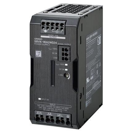 Zasilacz 3-fazowy, 240 W, 24 VDC, 10 A, montaż na szynie DIN (S8VK-WA24024) - Omron