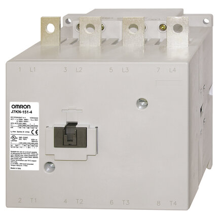 Stycznik, 4-biegunowy, 230 A AC1 (do 690 VAC), 110 VAC/DC (J7KN-151-4 110) - Omron