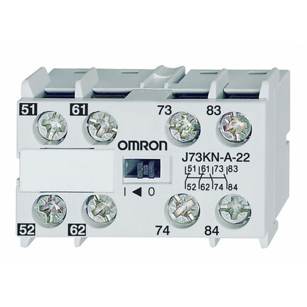 Styki pomocnicze, 4-biegunowe, 2M2B dla przekaźnika J7KNA-AR (J73KN-A-22) - Omron