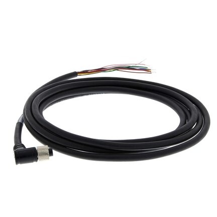 V/F 430-F Kabel M12 do Flying Leads, kąt prosty w dół, 3 m (V430-W8LD-3M) - Omron