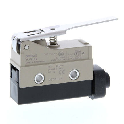 Zamknięty wyłącznik podstawowy, dźwignia zawiasowa, SPDT, 15 A (ZC-W155) - Omron