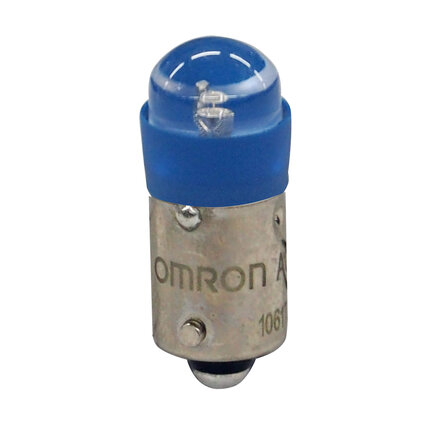 Przycisk A22NZ, niebieska lampka LED 12 VAC/DC (A22NZ-L-AB) - Omron
