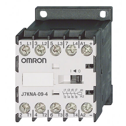 Stycznik, 4-biegunowy, 9A/4kW AC3 (20A AC1), 24 VDC (J7KNA-09-4 24D) - Omron