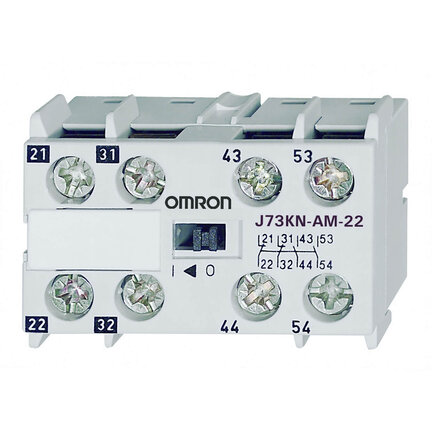 Styki pomocnicze, 4-biegunowe, 2M2B dla stycznika J7KNA (J73KN-AM-22) - Omron