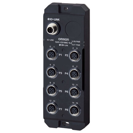 Seria NXR IO-Hub IP67, 16 wejść, 8 złączy M12 (NXR-ID166C-IL2) - Omron