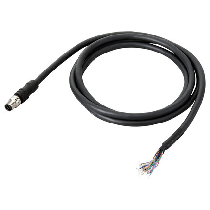 FHV7 Kabel zasilający / IO, prosty 2 m, złącze M12 (FHV-VDB2 2M) - Omron