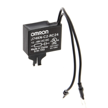 Tłumik RC, 12 do 48 VAC/DC, pasuje do J7KN10-74 (J74KN-C2-RC24) - Omron