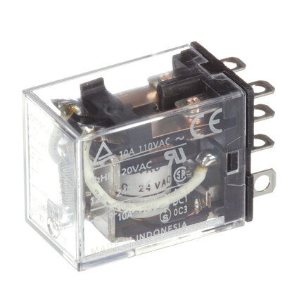 Przekaźnik, Wtyczka, 8-stykowy, DPDT, 10 A, 12 VAC (LY2 12VAC) - Omron