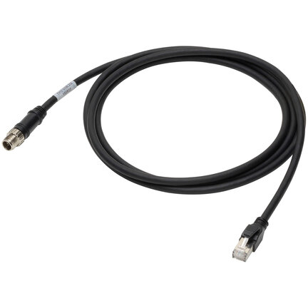 FHV7 Kabel Ethernet, prosty 2 m, złącze M12 (FHV-VNB2 2M) - Omron