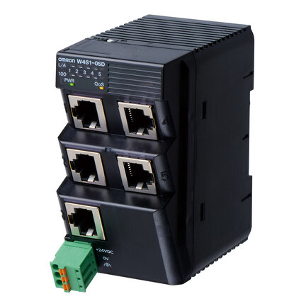 5-portowy rozszerzony przełącznik Ethernet (W4S1-05D) - Omron