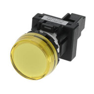 Wskaźnik M22N wytrawiany płasko, kolor pokrywy żółty, dioda LED żółta, napięcie diody LED 200-240 VAC (M22N-BC-TYA-YE) - Omron