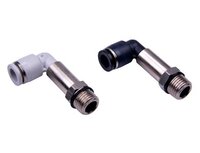 Złączka kątowa wtykowa długa GZ G1/4 D=10mm GPLL1002