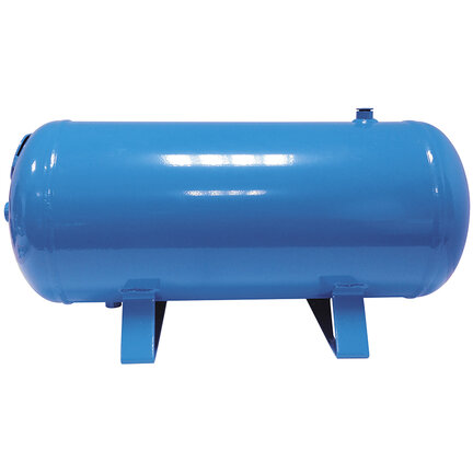 Zbiornik ciśnieniowy poziomy 100 litrów, 11 bar, niebieski (RAL 5015) - CSC Baglioni