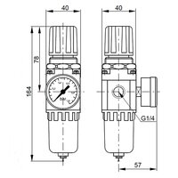 Filtroreduktor G1/4", 0,5-8,5 bar EASY LINE