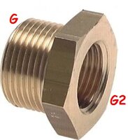 Redukcja gz G1/4" X gw M20X1,5 mosiądz