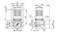 Reduktor sprężonego powietrza G1/4", 0.5-12 bar