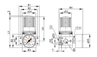Reduktor sprężonego powietrza G3/4", 0.5-12 bar
