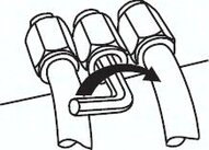 Złączka prosta wtykowa  M 3-3 mm (oring)