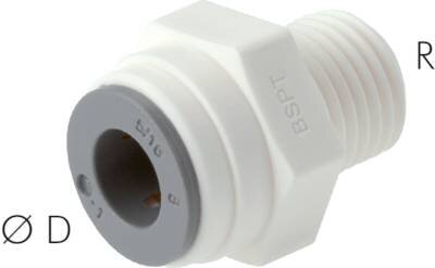 Złączka prosta wtykowa R 3/8"-8mm, IQS-LE (uszczelka EPDM) - Sang-A