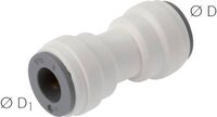 Złączka prosta przelotowa 5-5mm, IQS-LE (uszczelka EPDM) - Sang-A