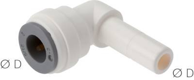Łącznik kątowy z wtykiem 8mm, IQS-LE (uszczelka EPDM)
