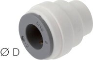 Zaślepka wtykowa do przewodu 8 mm, IQS-LE (uszczelka EPDM) - Sang-A