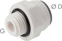 Złączka prosta wtykowa G 1/4"-8mm, IQS-LE (uszczelka EPDM) - Sang-A