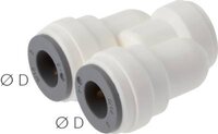 Złącze wtykowe typu U 1/4" (6,35 mm), IQS-LE (uszczelka EPDM)