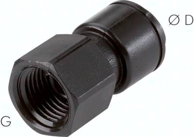 Steckanschluss m. Innengew. G 1/4"-8mm, IQS-FDA